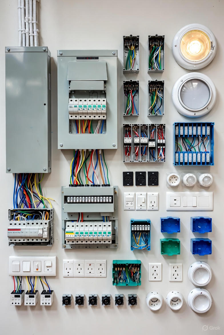 Composants électriques pour installation aux normes